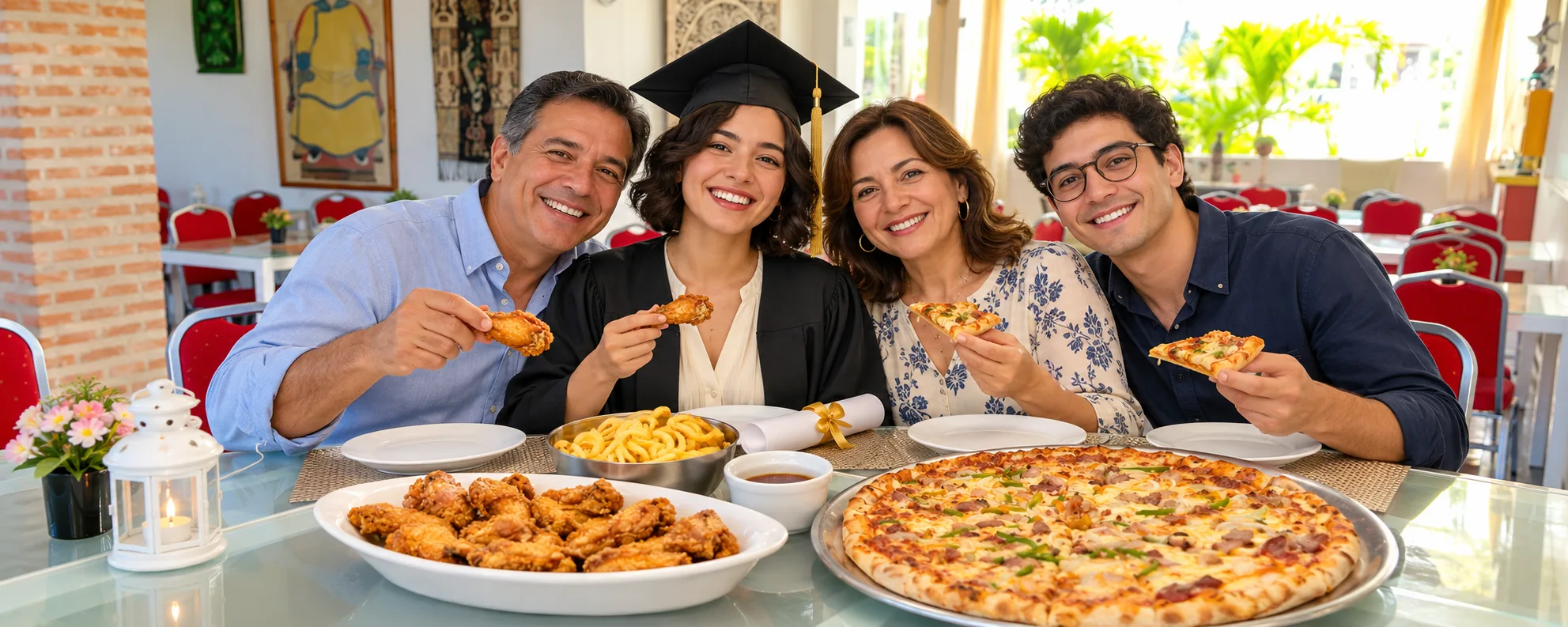 Fiesta de grado para la familia o la promoción