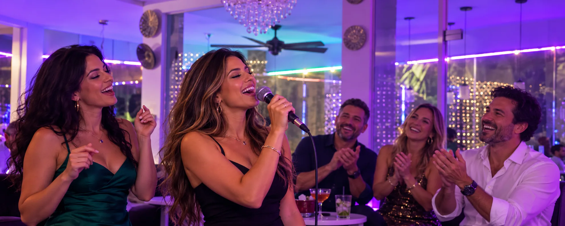 Karaoke privado con amigos, comida y piscina