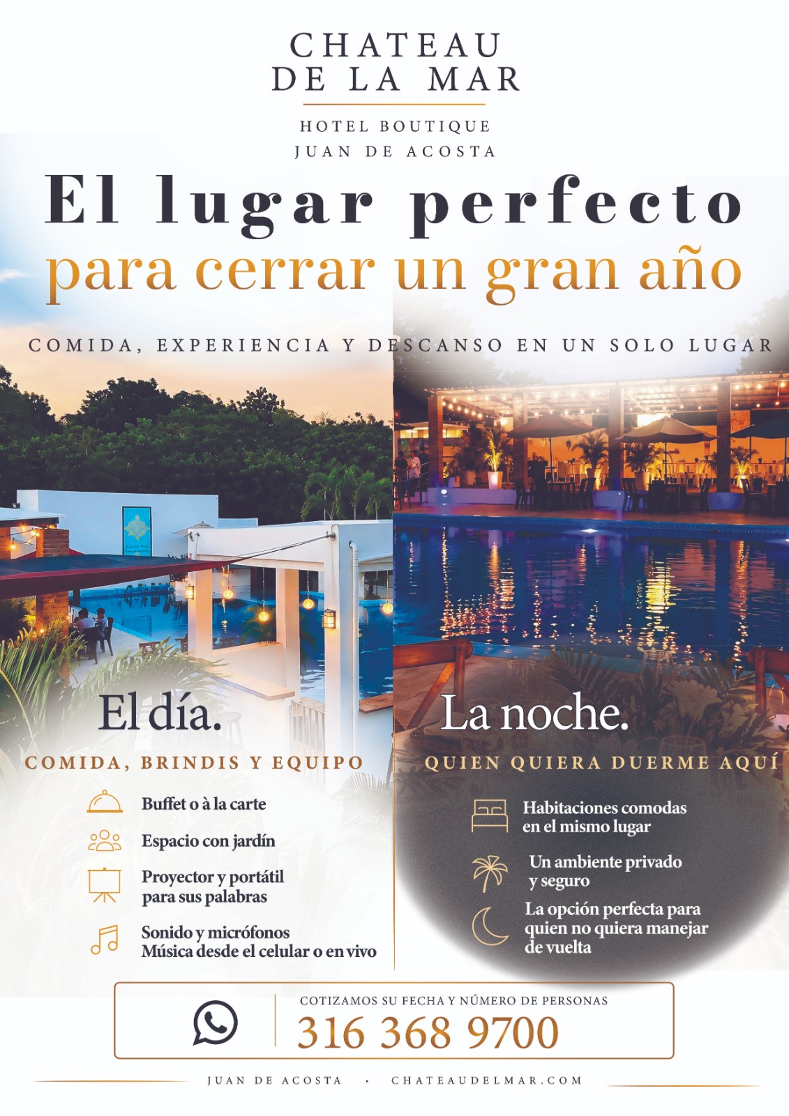 Cierre de año para empresas en Chateau de la Mar
